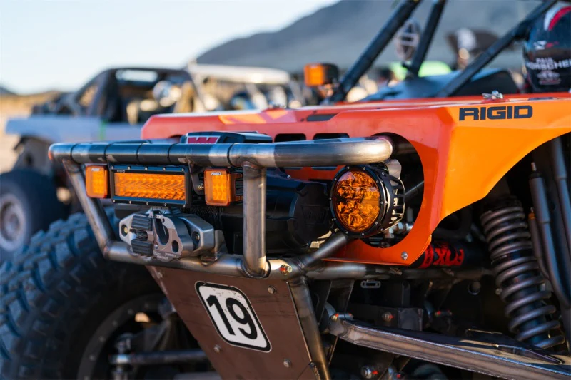 Rigid Industries 360-Series 6in SAE Fog w/ Amber PRO Lens - White (Pair) - Image 5
