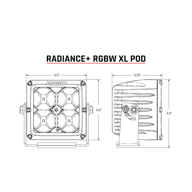 Rigid Industries Radiance+ Pod XL RGBW - Pair - Image 26