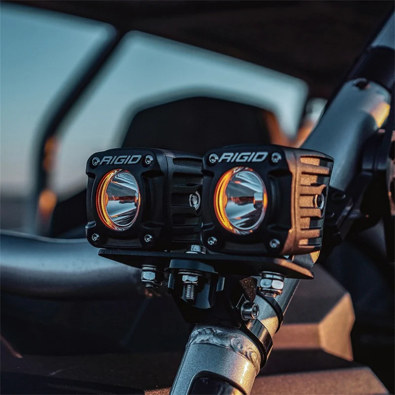 Rigid Industries Revolve Pod w/Amber Trim Ring - Pair - Image 8
