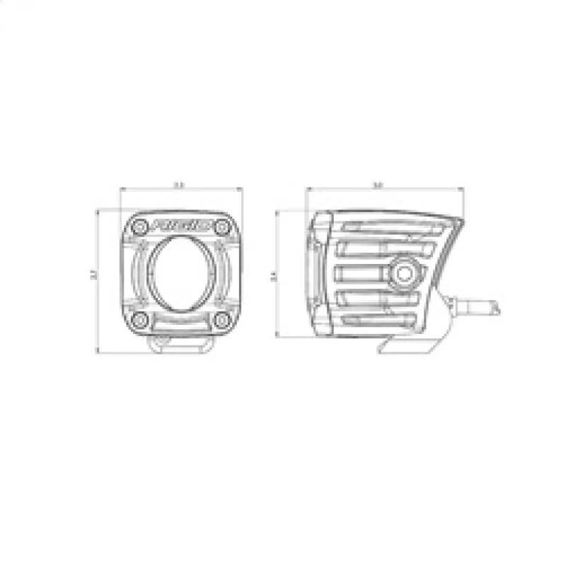Rigid Industries Revolve Pod w/White Trim Ring - Pair - Image 5