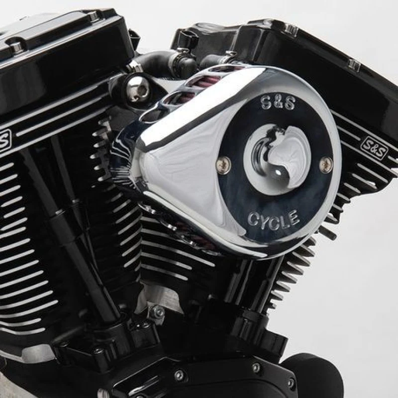 S&S Cycle 01-15 Fuel-Injected Softail Models Stealth Air Cleaner Kit w/ Chrome Mini Teardrop Cover - Image 2