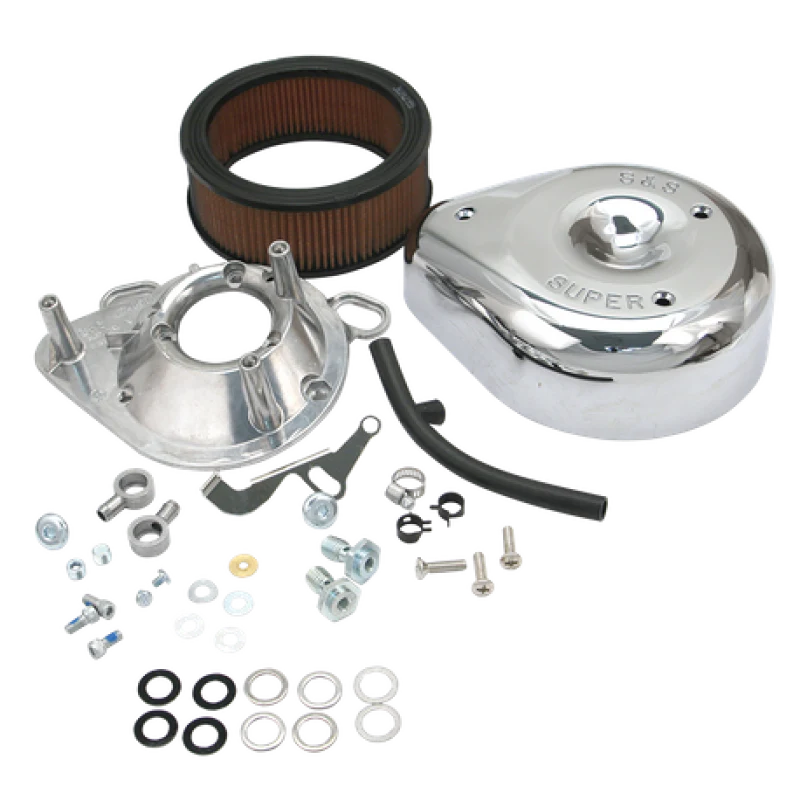 S&S Cycle 93-99 BT/91-03 Sportster Models Teardrop Air Cleaner Kit for S&S Super E/G Carb