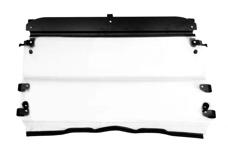Seizmik 10-14 Polaris 400-570 Ranger Mid-Size - 1.75 in. Versa-Fold Windshield - UV Resistant Poly - Image 3