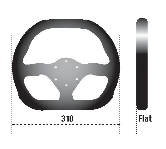 Sparco Steering Wheel 310X260 Suede Black - Image 2