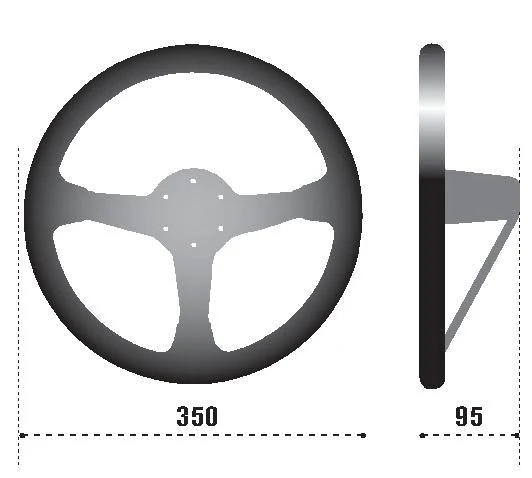 Sparco Steering Wheel 325 Suede Black - Image 3