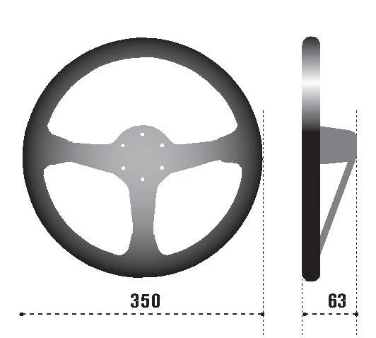 Sparco Steering Wheel L575 Monza Leather - Image 2