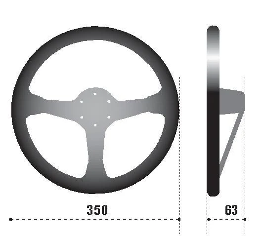 Sparco Steering Wheel L777 Leather Black - Image 2