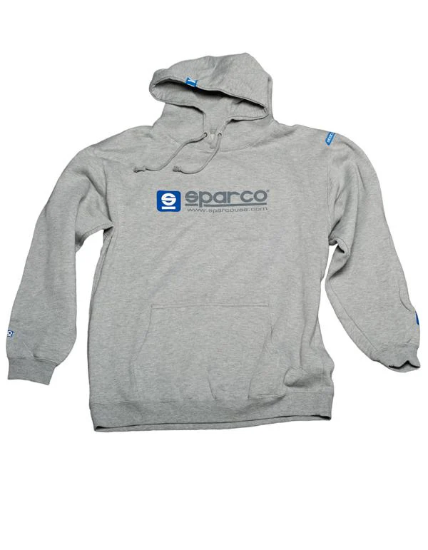 Sparco Sweatshirt Hooded charcoal Grey Lrg - Image 2