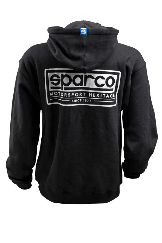 Sparco Sweatshirt Hooded Heritage Blk Lr - Image 3