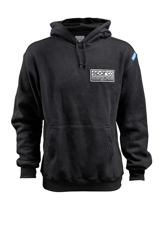 Sparco Sweatshirt Hooded Heritage Blk Lr - Image 4