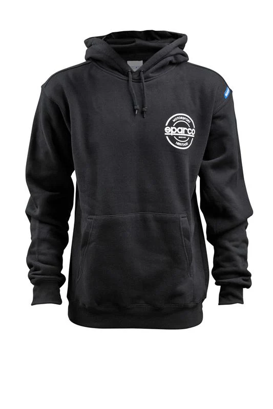 Sparco Sweatshirt Hooded S-Seal Blk Xlrg - Image 4