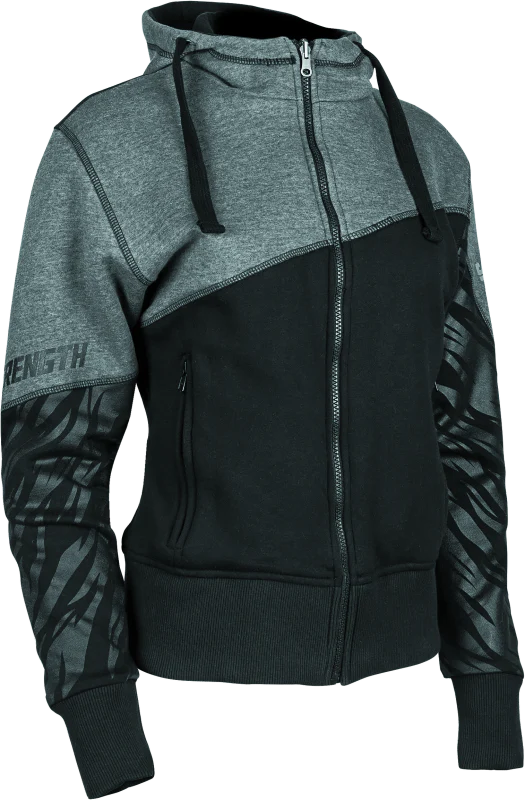 Speed and Strength Cat Outa Hell Hoody Grey/Black Womens - Medium