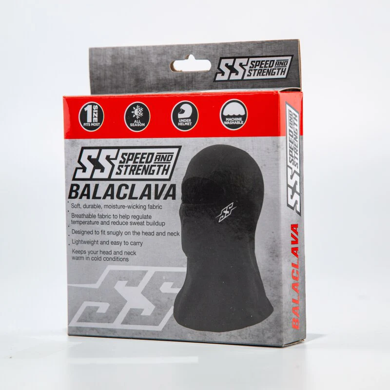 Speed and Strength Fleece lined Balaclava Black - One Size - Image 3