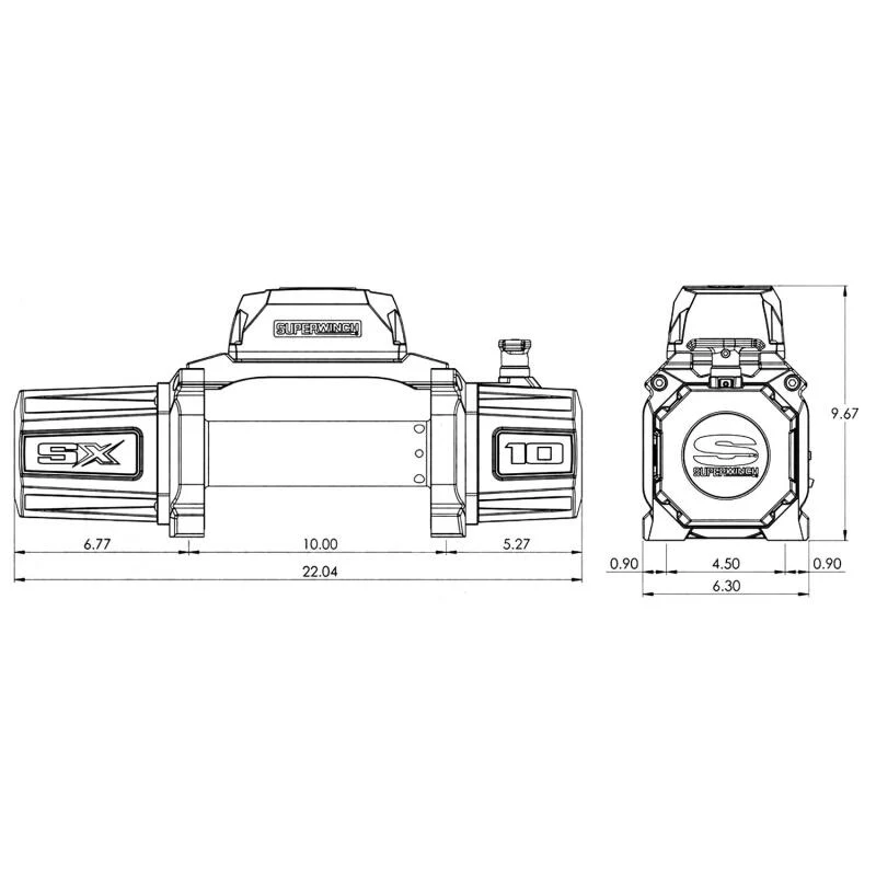 Superwinch 10000 LBS 12V DC 3/8in x 85ft Wire Rope SX 10000 Winch - Image 33