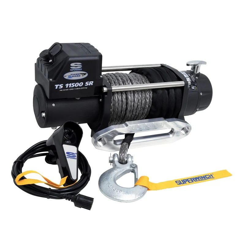 Superwinch 11500 LBS 12V DC 3/8in x 80ft Synthetic Rope Tiger Shark 11500 Winch - Image 14