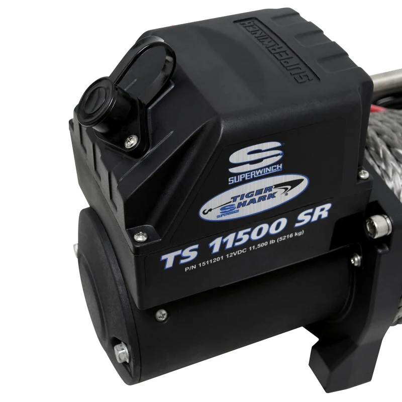 Superwinch 11500 LBS 12V DC 3/8in x 80ft Synthetic Rope Tiger Shark 11500 Winch - Image 17