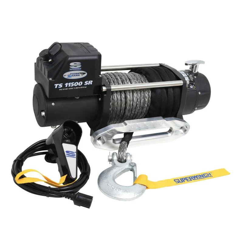 Superwinch 11500 LBS 12V DC 3/8in x 80ft Synthetic Rope Tiger Shark 11500 Winch - Image 20