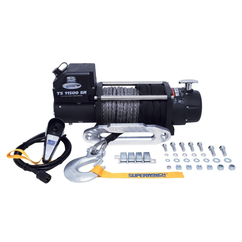 Superwinch 11500 LBS 12V DC 3/8in x 80ft Synthetic Rope Tiger Shark 11500 Winch - Image 9