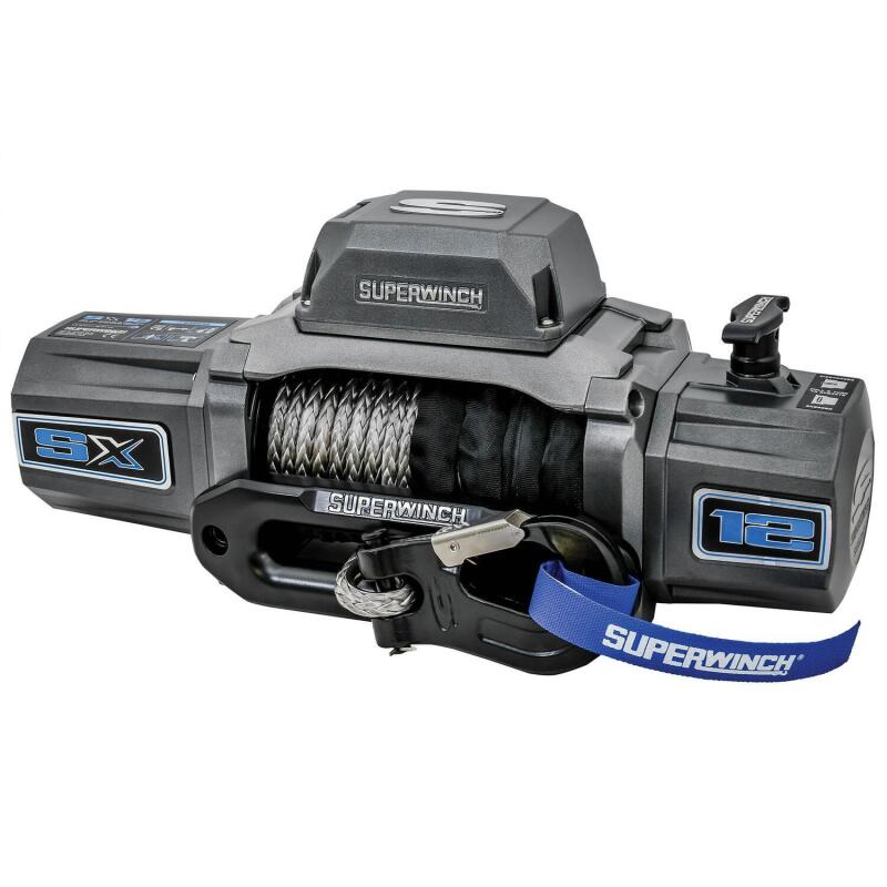Superwinch 12000 LBS 12V DC 3/8in x 80ft Synthetic Rope SX 12000SR Winch - Graphite - Image 30