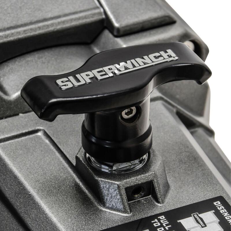Superwinch 12000 LBS 12V DC 3/8in x 80ft Synthetic Rope SX 12000SR Winch - Graphite - Image 5