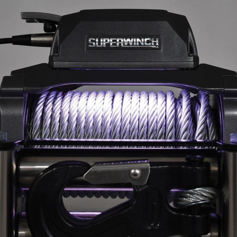 Superwinch 12000 LBS 12V DC 3/8in x 85ft Wire Rope SX 12000 Winch - Graphite - Image 10