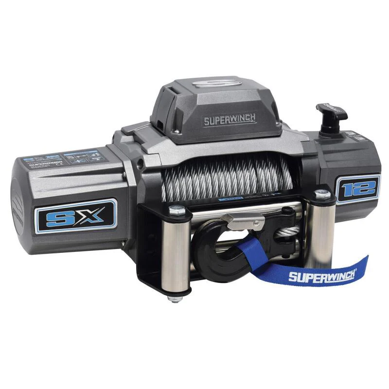 Superwinch 12000 LBS 12V DC 3/8in x 85ft Wire Rope SX 12000 Winch - Graphite - Image 24