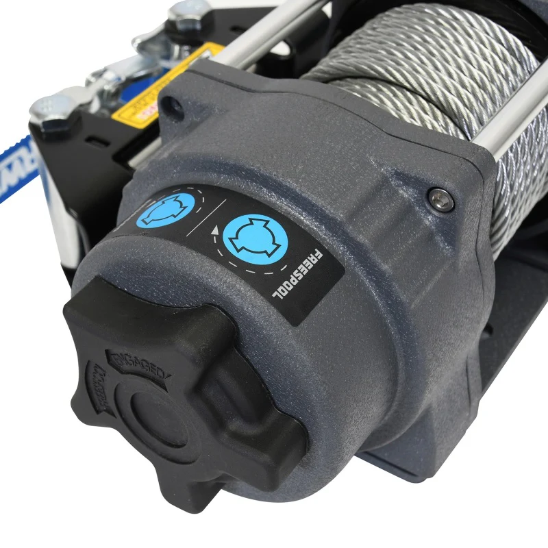 Superwinch 2500 LBS 12V DC 3/16in x 40ft Steel Rope Terra 2500 Winch - Gray Wrinkle - Image 14