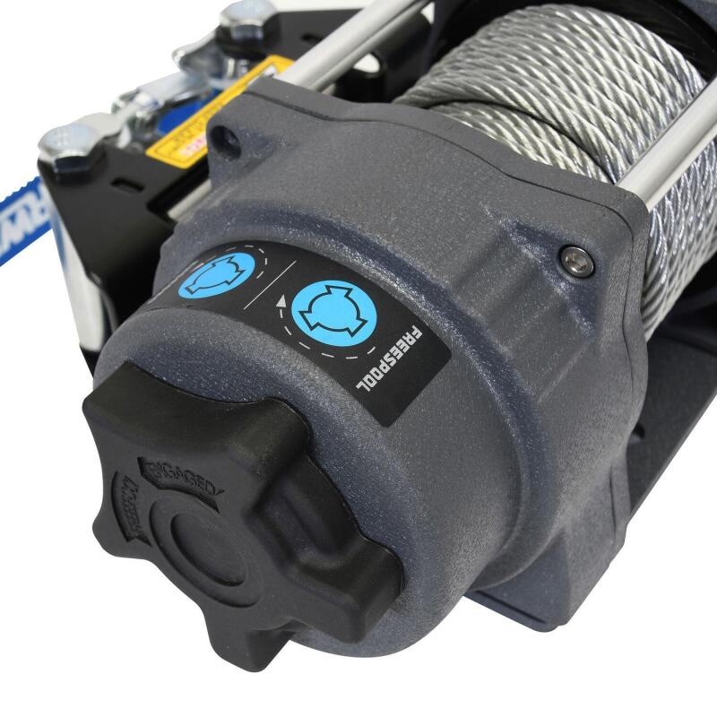 Superwinch 2500 LBS 12V DC 3/16in x 40ft Steel Rope Terra 2500 Winch - Gray Wrinkle - Image 4