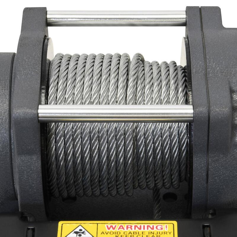 Superwinch 2500 LBS 12V DC 3/16in x 40ft Steel Rope Terra 2500 Winch - Gray Wrinkle - Image 8