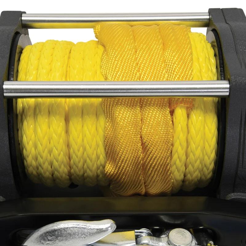 Superwinch 4500 LBS 12V DC 1/4in x 50ft Synthetic Rope Terra 4500SR Winch - Gray Wrinkle - Image 16