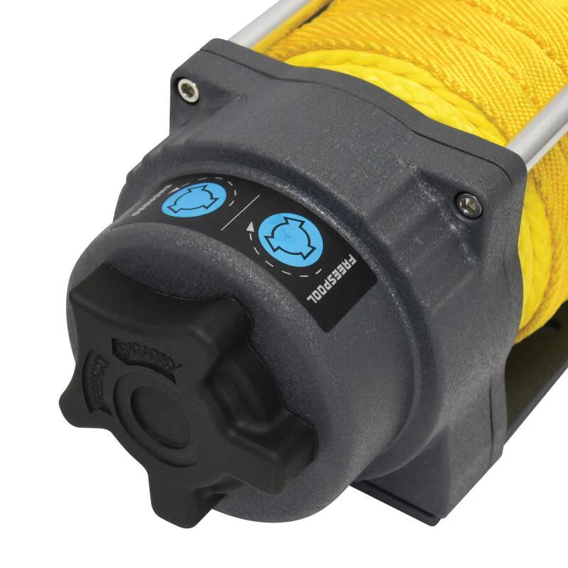 Superwinch 4500 LBS 12V DC 1/4in x 50ft Synthetic Rope Terra 4500SR Winch - Gray Wrinkle - Image 7