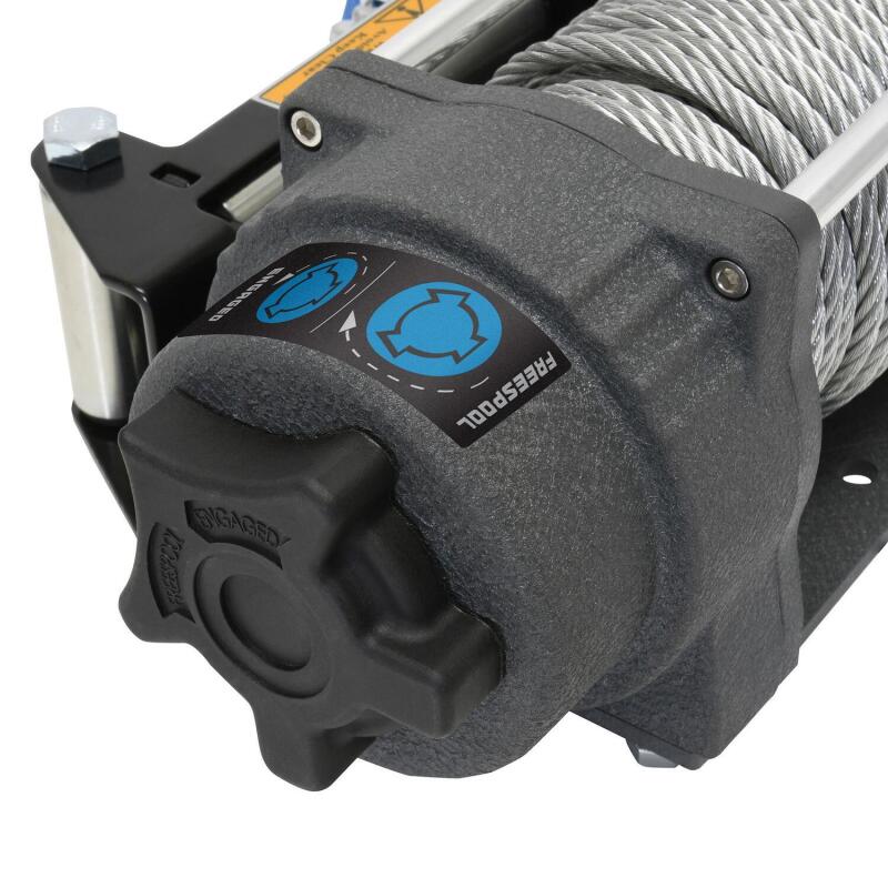 Superwinch 4500 LBS 12V DC 15/64in x 50ft Steel Rope Terra 4500 Winch - Gray Wrinkle - Image 6
