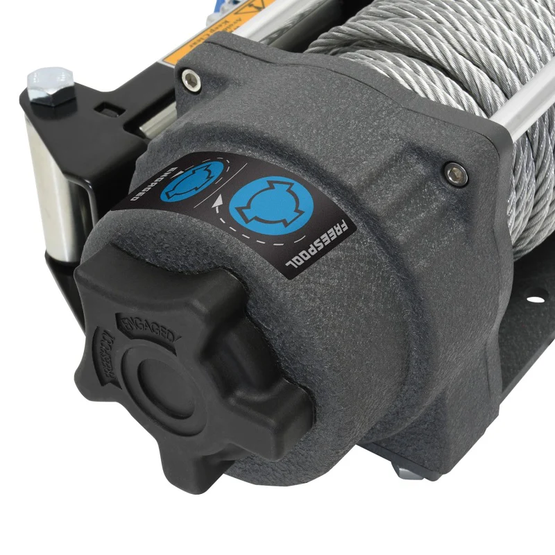 Superwinch 4500 LBS 12V DC 15/64in x 50ft Steel Rope Terra 4500 Winch - Gray Wrinkle - Image 9