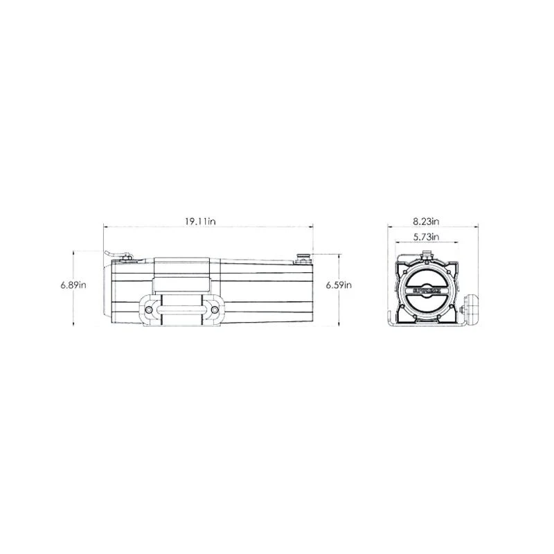 Superwinch 5500 LBS 12V DC 1/4in x 60ft Synthetic Rope S5500 Winch - Image 14