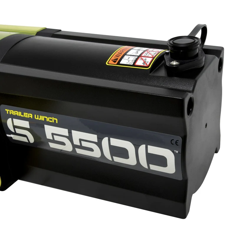 Superwinch 5500 LBS 12V DC 1/4in x 60ft Synthetic Rope S5500 Winch - Image 16