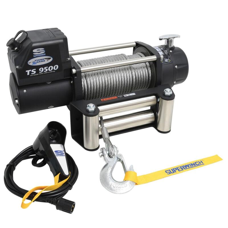 Superwinch 9500 LBS 12V DC 11/32in x 95ft Steel Rope Tiger Shark 9500 Winch - Image 12