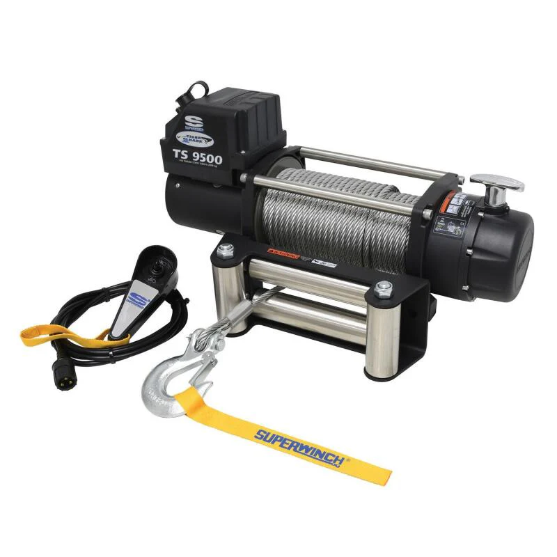 Superwinch 9500 LBS 12V DC 11/32in x 95ft Steel Rope Tiger Shark 9500 Winch - Image 14