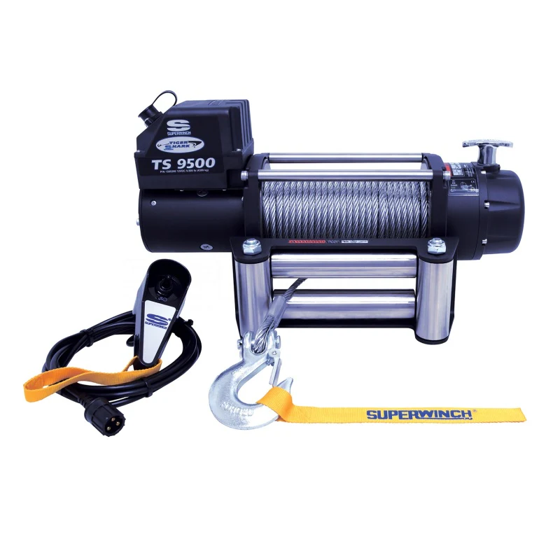 Superwinch 9500 LBS 12V DC 11/32in x 95ft Steel Rope Tiger Shark 9500 Winch - Image 15