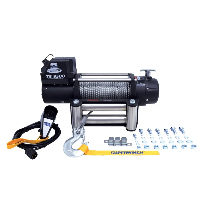 Superwinch 9500 LBS 12V DC 11/32in x 95ft Steel Rope Tiger Shark 9500 Winch - Image 16