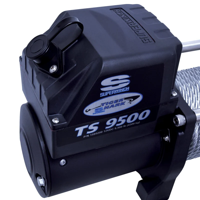Superwinch 9500 LBS 12V DC 11/32in x 95ft Steel Rope Tiger Shark 9500 Winch - Image 19