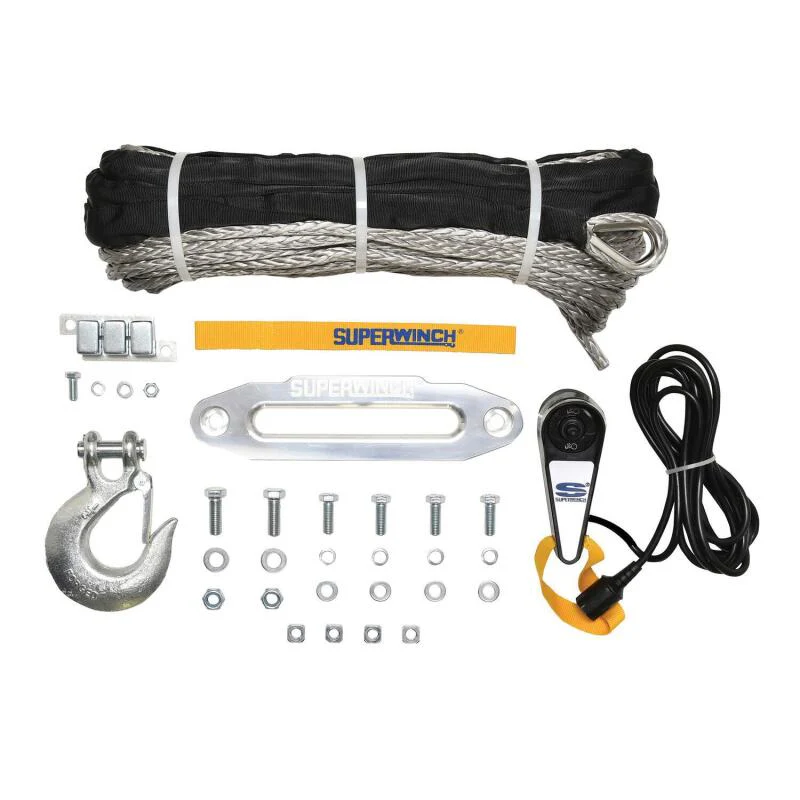 Superwinch 9500 LBS 12V DC 3/8in x 80ft Synthetic Rope Tiger Shark 9500 Winch - Image 10