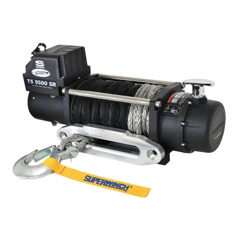 Superwinch 9500 LBS 12V DC 3/8in x 80ft Synthetic Rope Tiger Shark 9500 Winch - Image 12