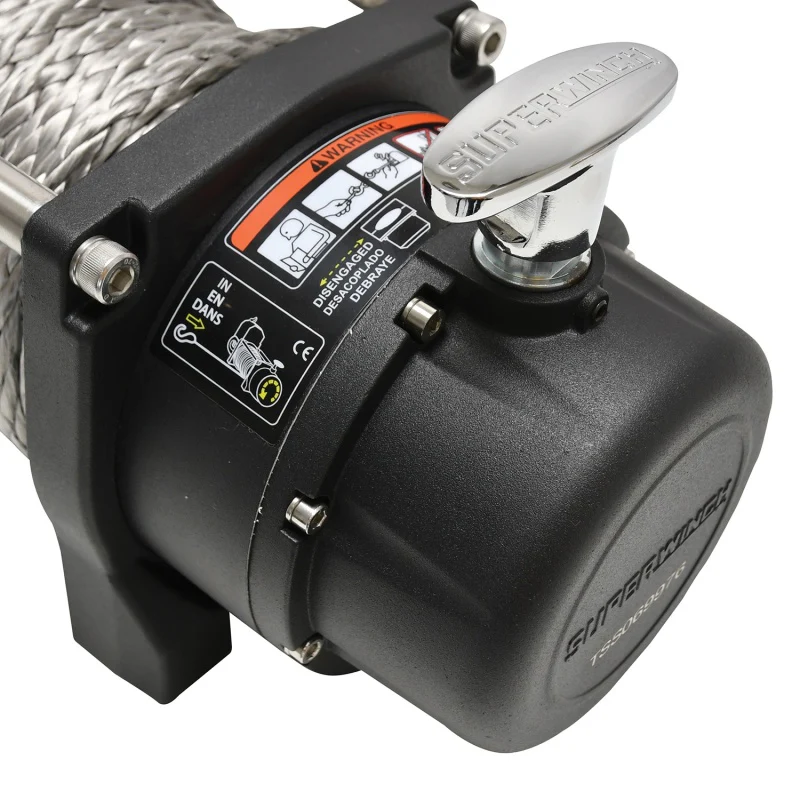 Superwinch 9500 LBS 12V DC 3/8in x 80ft Synthetic Rope Tiger Shark 9500 Winch - Image 20