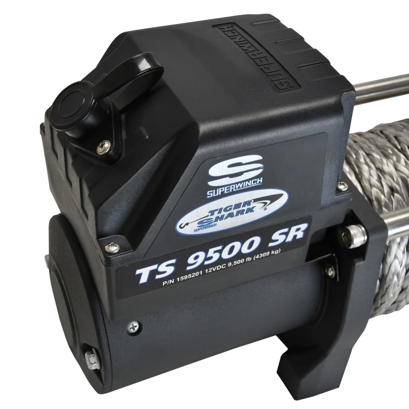 Superwinch 9500 LBS 12V DC 3/8in x 80ft Synthetic Rope Tiger Shark 9500 Winch - Image 22
