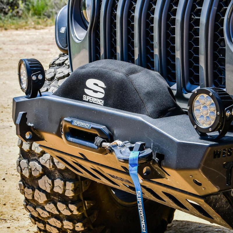 Superwinch Winch Cover for Sx 10000/12000/Talon 9.5 Integrated Winches - Blk Neoprene - Image 8