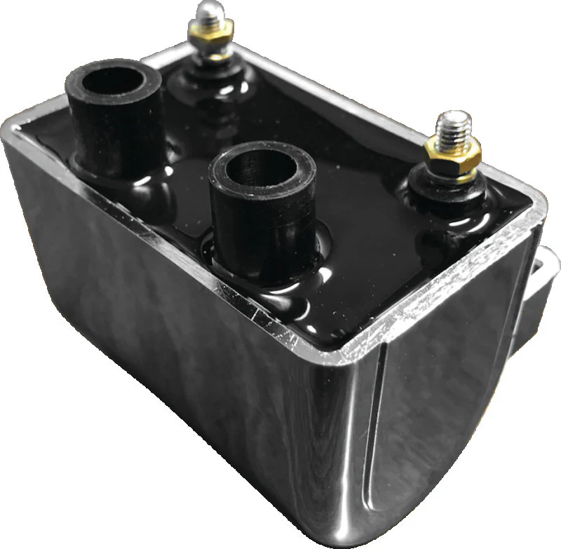 Twin Power 65-79 Big Twin and XL Ignition Coil Chrome Replaces H-D 31609-65A 5 Ohm - Image 2