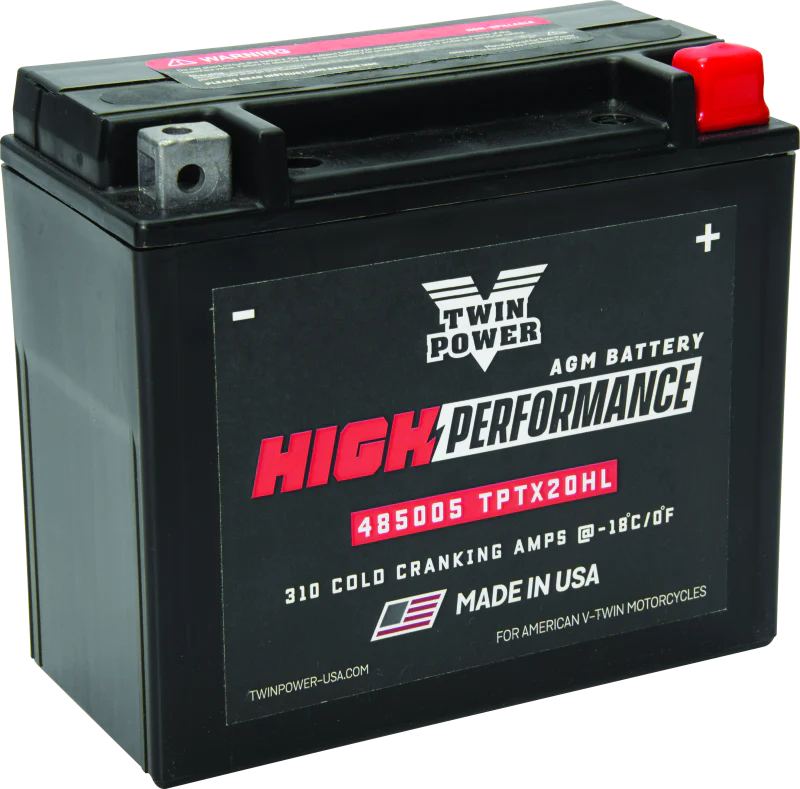 Twin Power YTX-20HL High Performance Battery Replaces H-D 65989-97A Made in USA 310 CCA