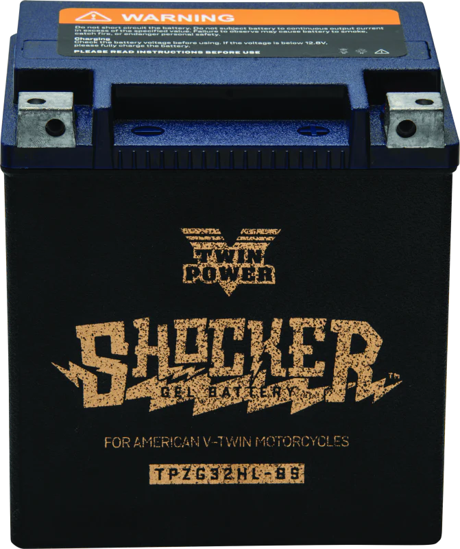 Twin Power YTX-32HL Shocker Gel Battery Replaces H-D 66010-97A 445CCA