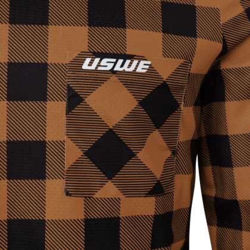 USWE Flannel Long Sleeve Lightweight Off-Road Jersey Bronze - Large - Image 4