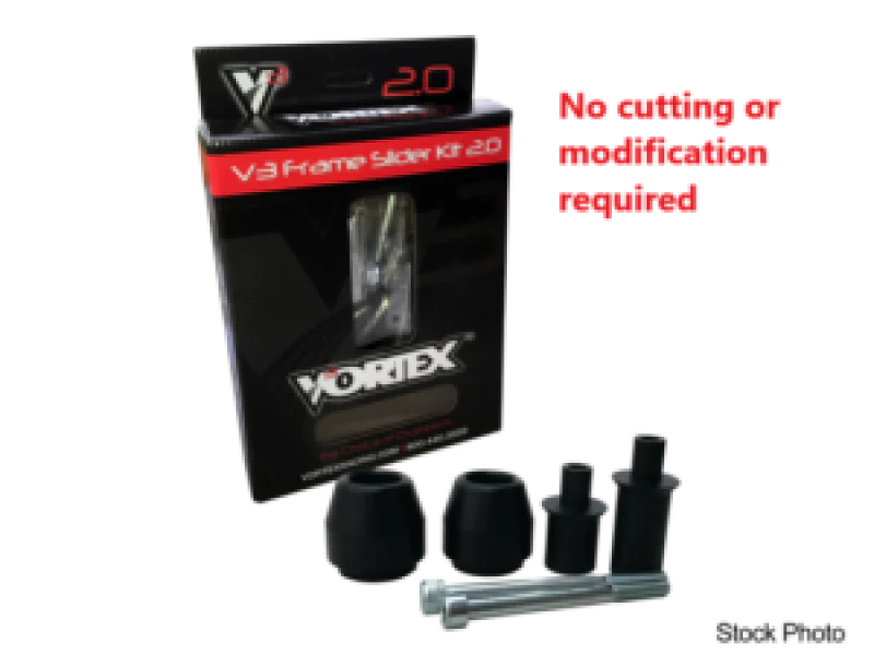 Vortex Racing 13-17 Kawasaki Ninja 300 V3 2.0 Frame Slider Kit- No Cut